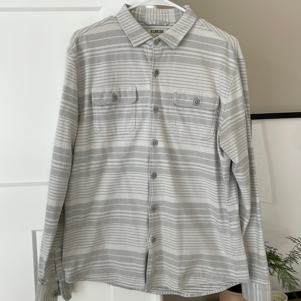 Linksoul Men’s Horizon Stripe Shirt, Medium